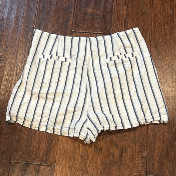 Small - English Factory High Waist Blue and White Shorts - Picture 9 of 12